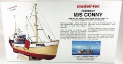 Türk Model 1/25 6010100 M/S Conny İskandinav Balıkçı Teknesi, R/C Dönüşebilir, Demonte Ahşap Maketi