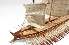 GIANHIEN FB0038W TRIREME ROMA DONANMASI AHŞAP HAZIR YELKENLİ SAVAŞ GEMİSİ MAKETİ