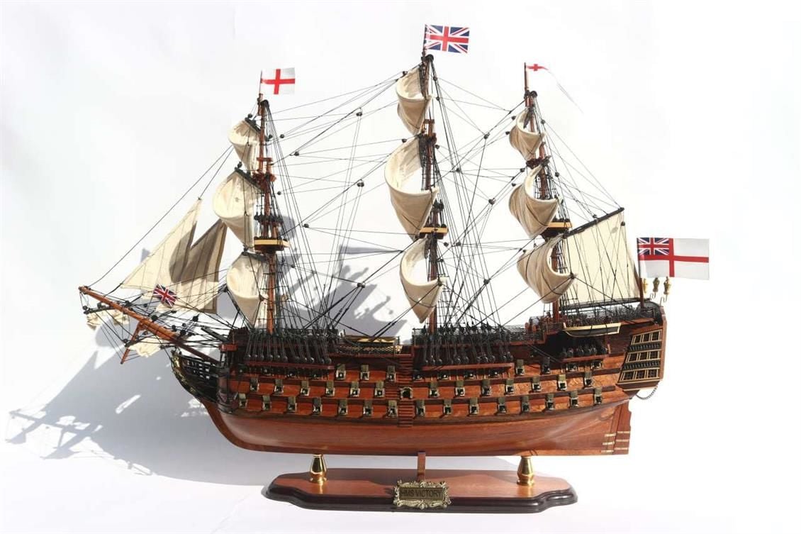 GIANHIEN TS0001W40 HMS VICTORY AHŞAP HAZIR YELKENLİ SAVAŞ GEMİSİ MAKETİ