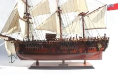 GIANHIEN TS0006W60 HMS BARK ENDEAVOUR AHŞAP HAZIR YELKENLİ SAVAŞ GEMİSİ MAKETİ