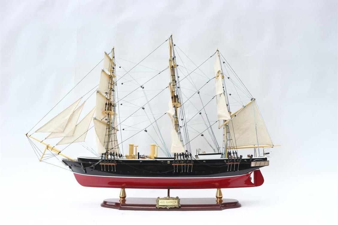 GIANHIEN TS0044P HMS WARRIOR AHŞAP HAZIR YELKENLİ SAVAŞ GEMİSİ MAKETİ