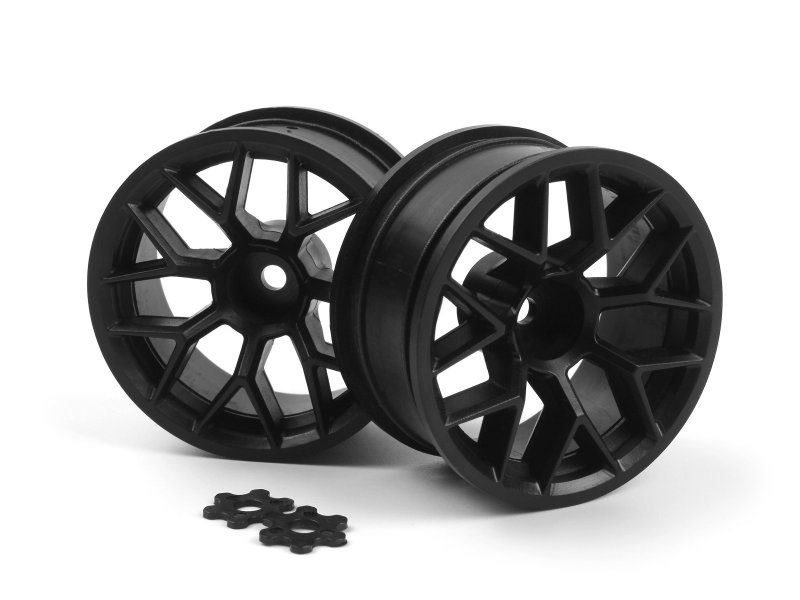 HPI Racing RTR WHEEL 26MM BLACK (9MM OFFSET/2PCS)