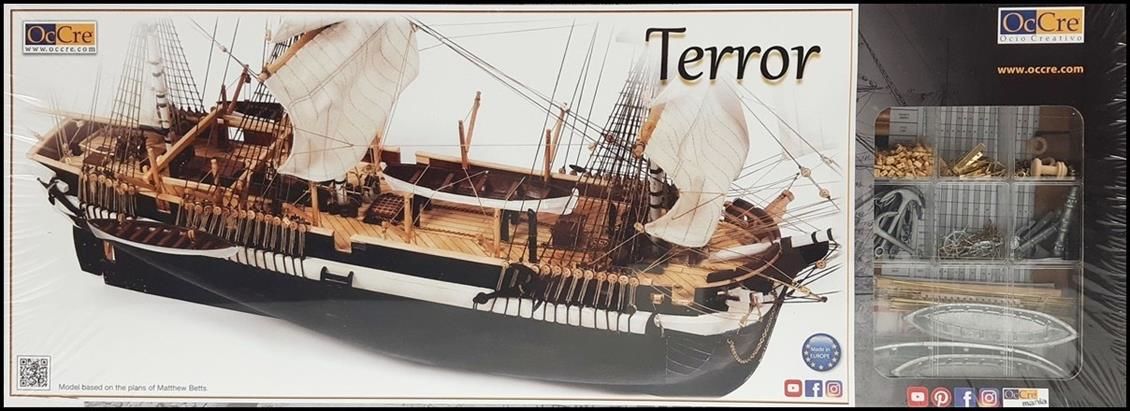 Occre 12004 1/75 Ölçek, HMS Terror Yelkenli Tekne Ahşap Model Kiti
