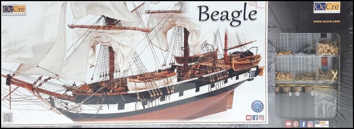 Occre 12005 1/60 Ölçek, Beagle Yelkenli Tekne Ahşap Model Kiti