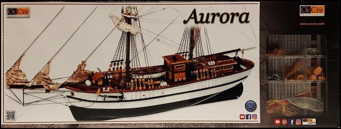 Occre 13001 1/65 Ölçek, Aurora Yelkenli Tekne Ahşap Model Kiti