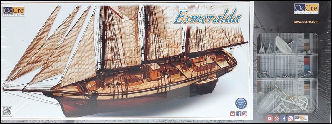 Occre 13002 1/58 Ölçek, Cala Esmeralda Yelkenli Tekne Ahşap Model Kiti