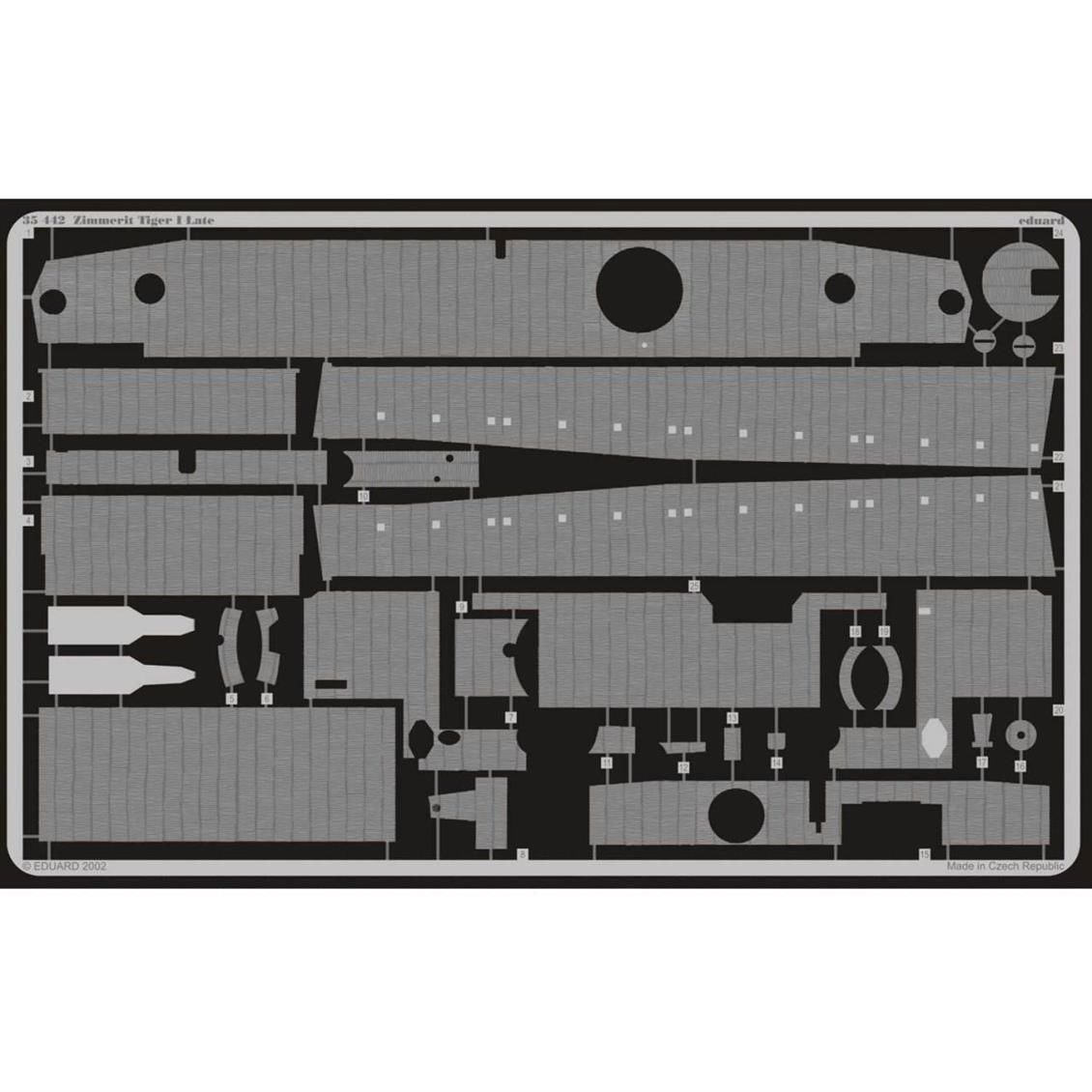 EDUARD 35442 1/35 Zimmerit Tiger I late FOR TAMIYA