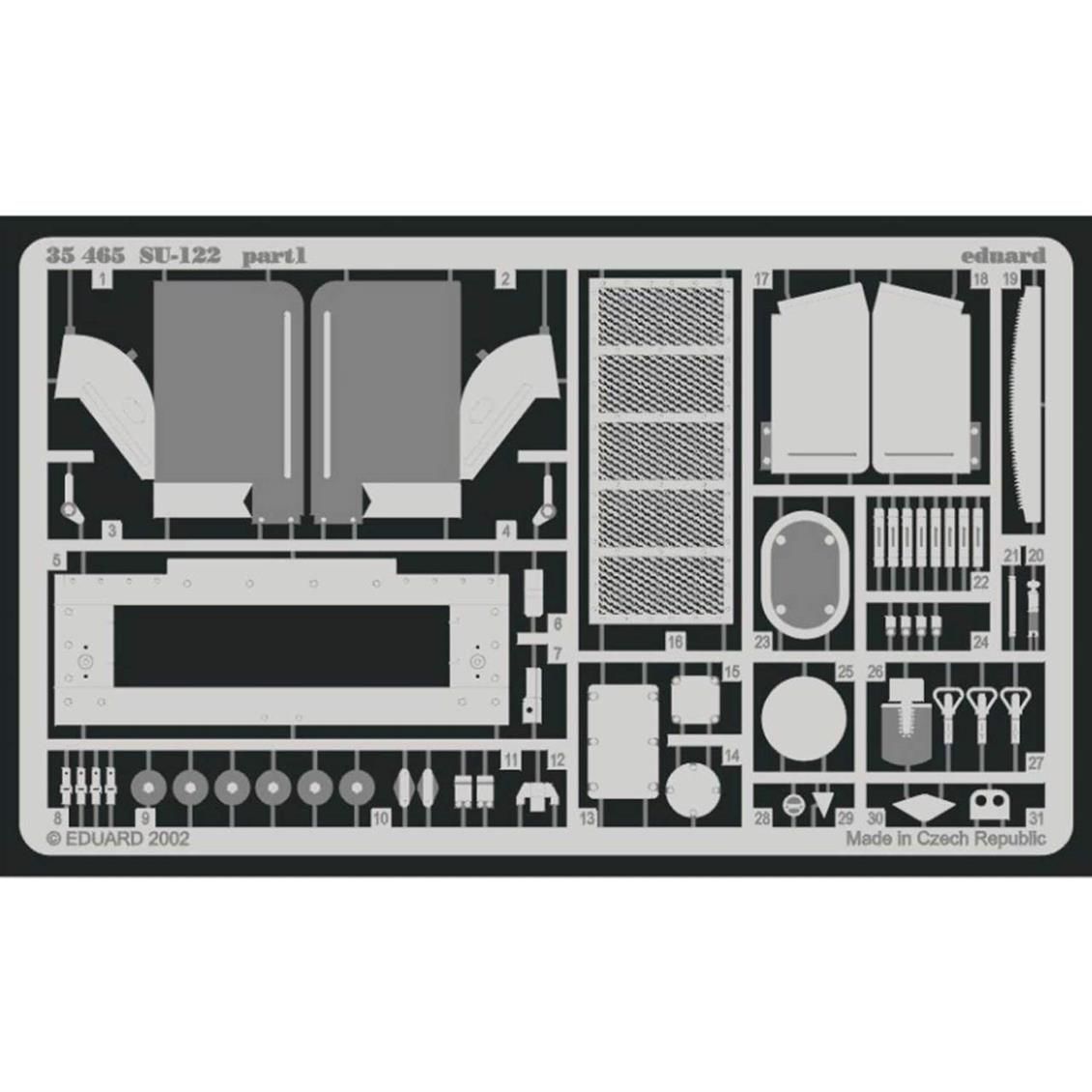 EDUARD 35465 1/35 SU-122 FOR TAMIYA Maket Detay Se