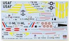 Hasegawa 02200 1/72 Ölçek F-100D Super Sabre Combo (2 kits in the box) Savaş Uçağı Plastik Model Kiti