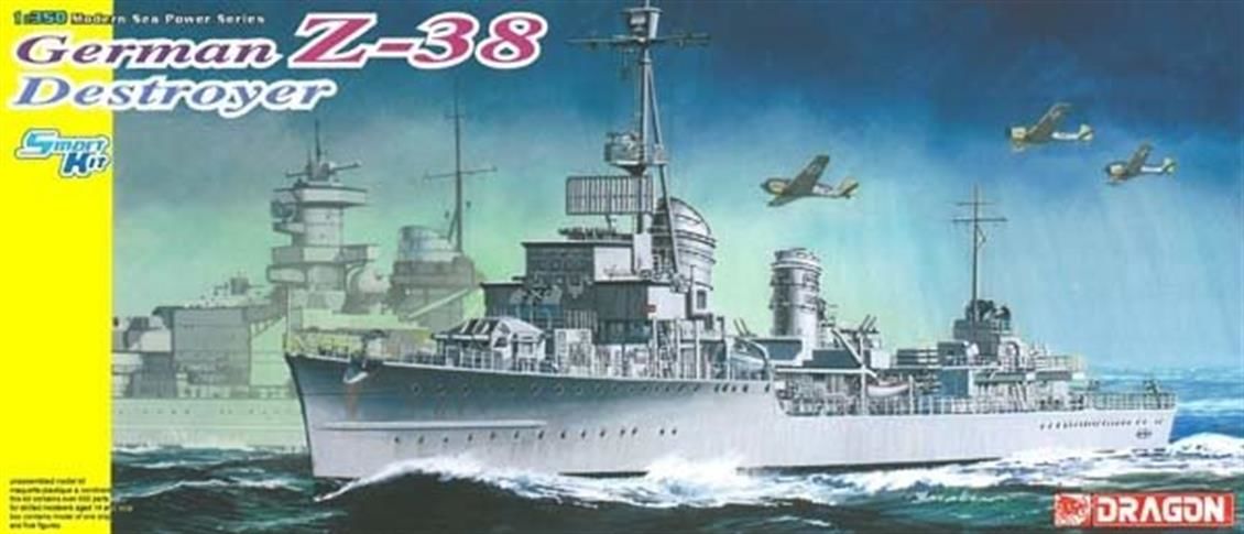 1049 1/350 GERMAN Z-38 DESTROYER