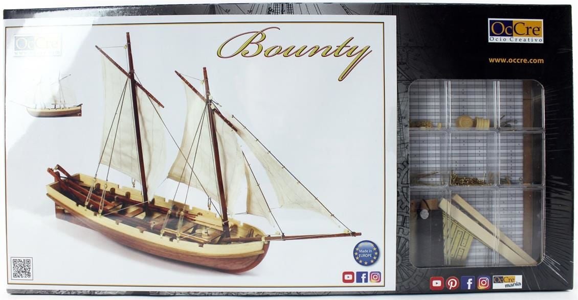 Occre 52003 1/24 Ölçek, Bounty Boat Yelkenli Tekne Ahşap Model Kiti