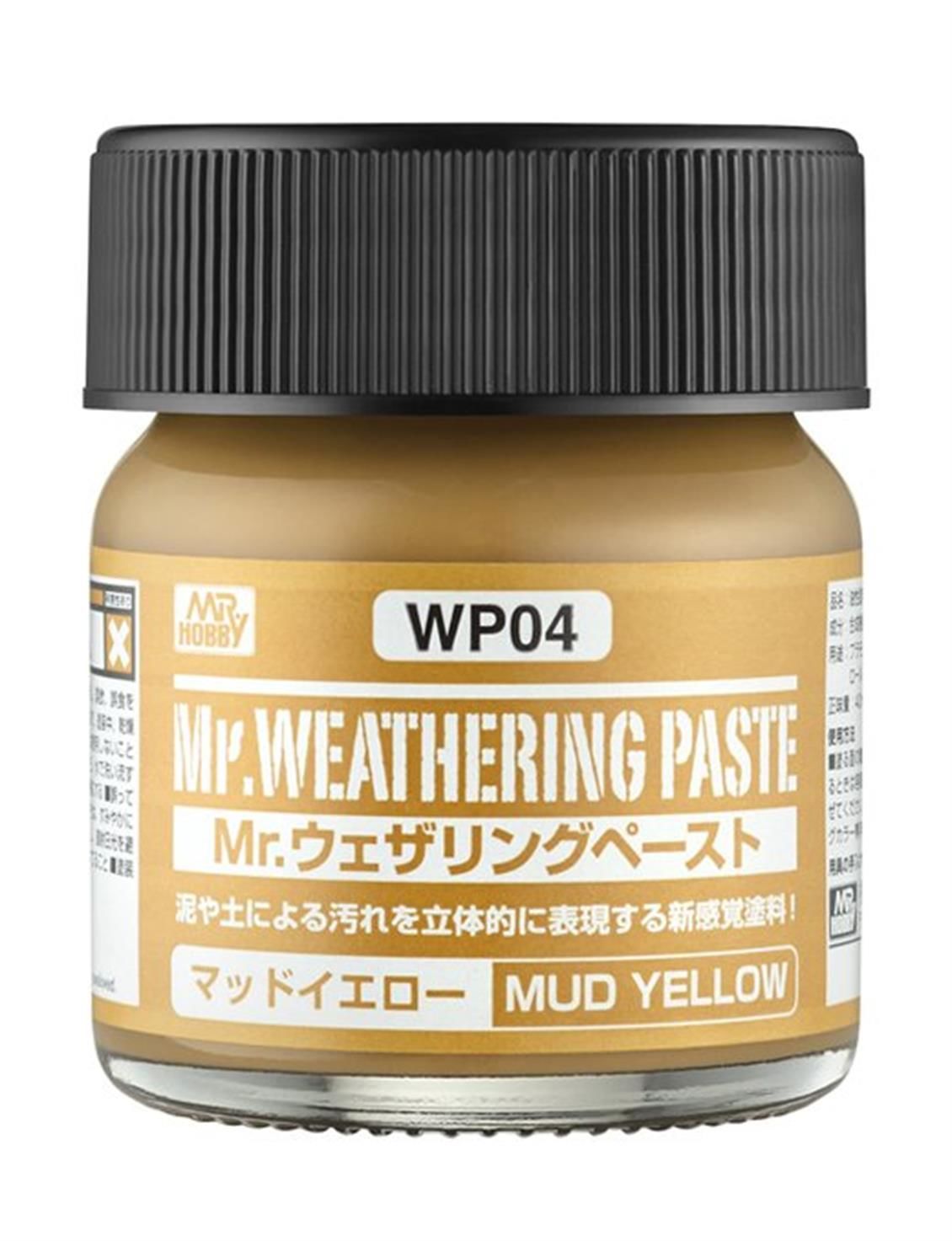 Gunze WP04 40 ml. Mr.Weathering Paste, Mud Yellow, Eskitme Macunu