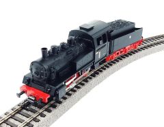 Starter Set Passenger Train with Steam loco PKP, PIKO A-Track w. Railbed
