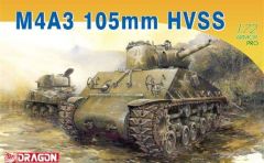 Dragon 7313 1/72 Ölçek Sherman M4A3 105mm HVSS Tankı Plastik Model Kiti