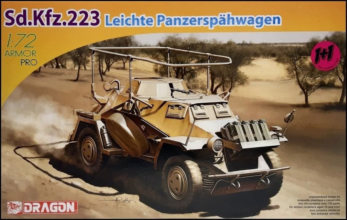 Dragon 7420 1/72 Ölçek Sd.Kfz.223 Hafif Zırhlı Arac Plastik Model Kiti