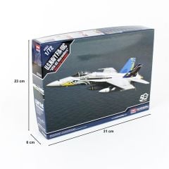 Academy 12534 1/72 U.S. Navy F/A-18C (VFA-82 Marauders) Savaş Uçağı Demonte Plastik Maketi