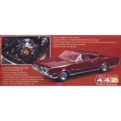 Lindberg 127 1/25 1967 Oldsmobile 442 Araba Demonte Plastik Maketi