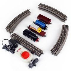 Starter Set Freight Train DB, PIKO A-track w. Railbed