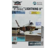 Kitty Hawk 80132 1/48 F-35C Lightning II Savaş Uçağı Demonte Plastik Maketi