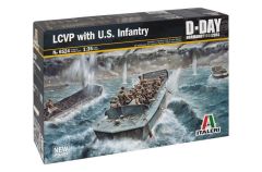 Italeri 6524S 1/35 LCVP Çıkartma Gemisi ve Mürettebatı Demonte Plastik Maketi