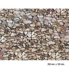 Faller 170610 1/87 Doğal Monzonit Taş Duvarı Desenli Dekor Levhası - 25 X 12,5 Cm.