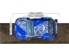 QUANTUM-RX FLUX 4S 1/8 4WD RALLY CAR - BLUE