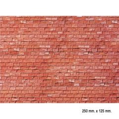 Faller 170613 1/87 Kırmızı Taş Duvarı Desenli Dekor Levhası - 25 X 12,5 Cm.