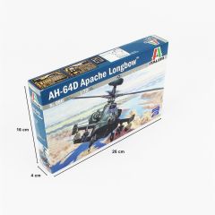 Italeri 0080S 1/72 AH-64D Apache Longbow Askeri Helikopter Demonte Plastik Maketi