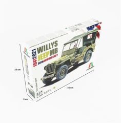 Italeri 3635S 1/24 Jeep Willys MB Demonte Plastik Maketi