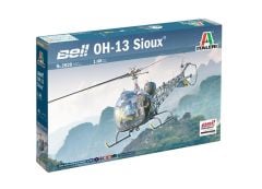 Italeri 2820S 1/48 OH-13 Sioux ( Kore Savaşı ) Helikopter Demonte Plastik Maketi