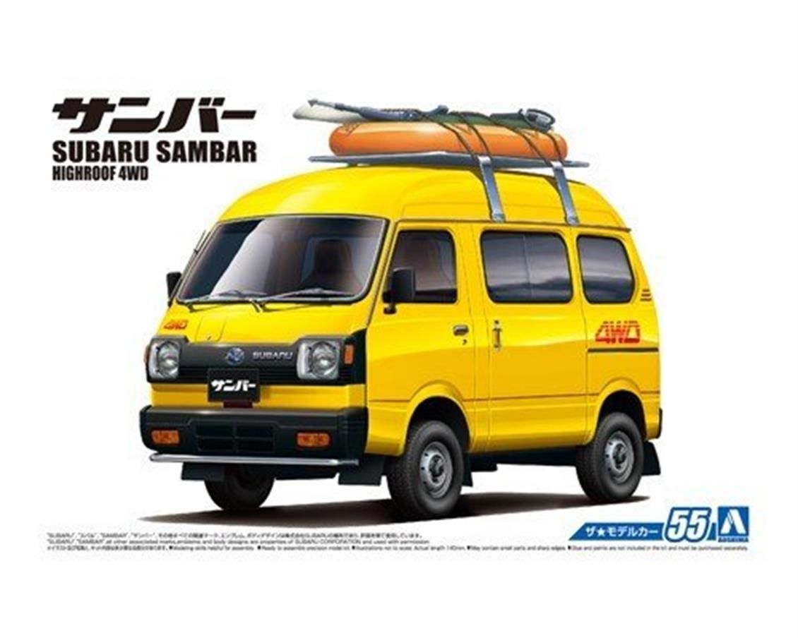 05422 1/24 SUBARU TT1 SAMBAR HIGH-ROOF 4WD 80