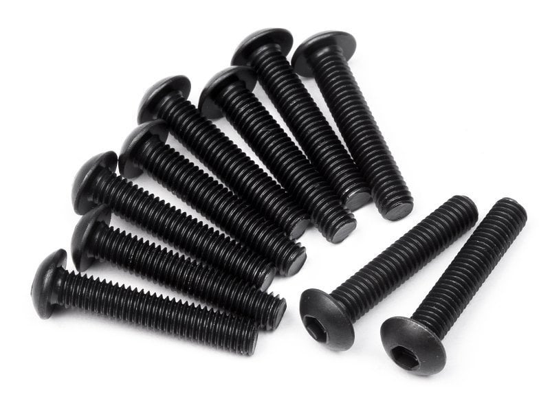 BUTTON HEAD SCREW M3x16mm (HEX SOCKET/10pcs)