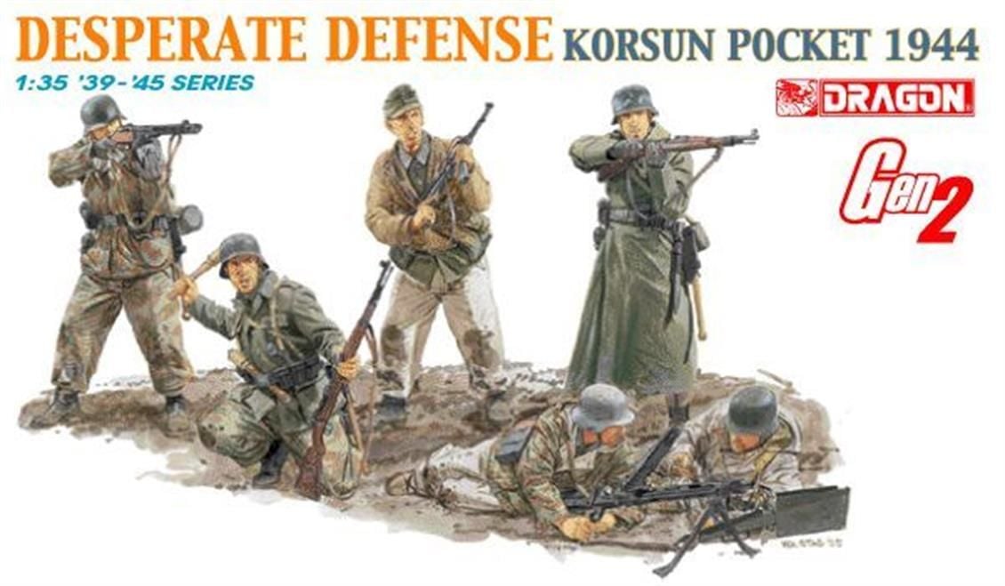 Dragon 6273 1/35 Ölçek Umutsuz Savunma (Korsun Pocket 1944) Asker Figürleri Plastik Model Kiti