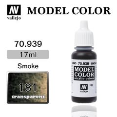 Vallejo 70939 17 ml. (181) Smoke-Transparent, Model Color Serisi Model Boyası