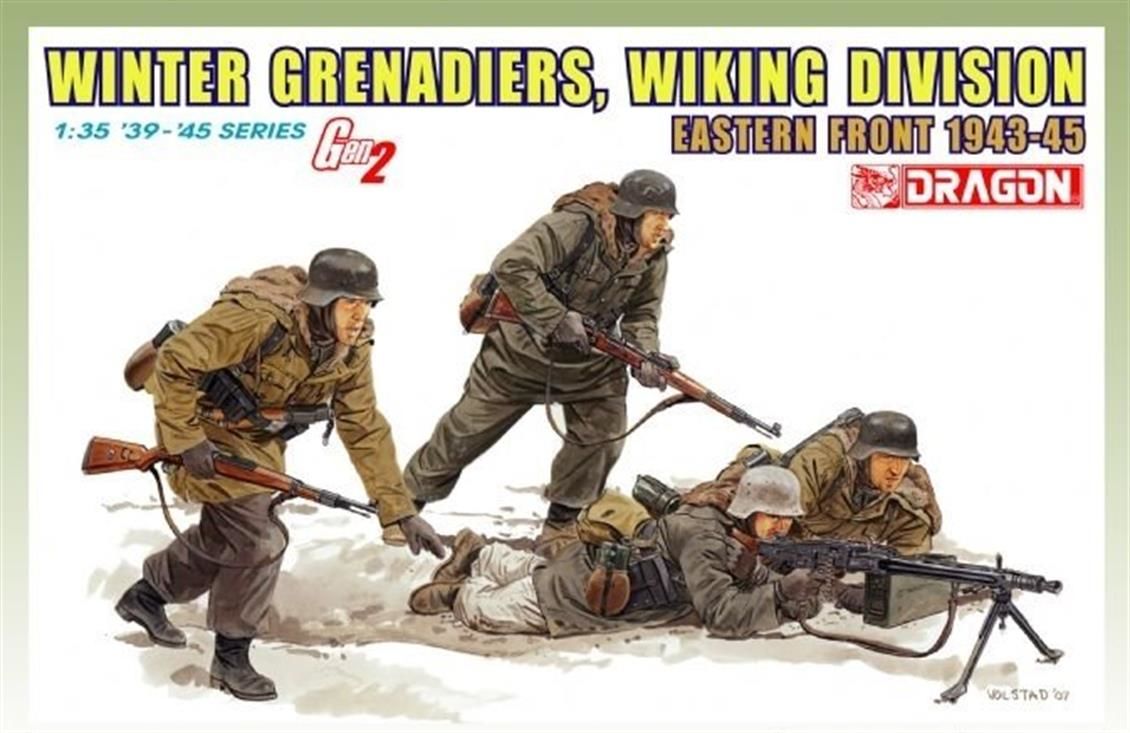 Dragon 6372 1/35 Ölçek Kış Bombacıları (Viking Tümeni) Asker Figürleri  Plastik Model Kiti