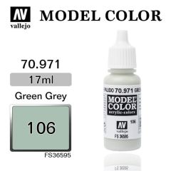 Vallejo 70971 17 ml. (106) Green Grey-Matt, Model Color Serisi Model Boyası