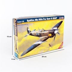 Mistercraft D178 1/72 Spitfire Mk. VIIIC Far East & RAAF Savaş Uçağı Demonte Plastik Maketi