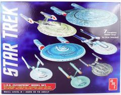 AMT 0954 1/2500 Star Trek U.S.S. Enterprise Box Set (Snap), Demonte Plastik Uzay Aracı Maketi