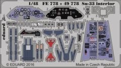 EDUARD 49778 1/48 Su-33 interior FOR KINETIC Maket