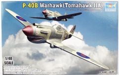 Trumpeter 02807 1/48 Curtiss P-40B Warhawk Savaş Uçağı Demonte Plastik Maketi