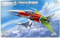 Trumpeter 02815 1/48 Chinese FC-1 Fierce Dragon Savaş Uçağı Demonte Plastik Maketi
