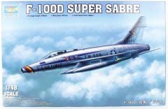 Trumpeter 02839 1/48 F-100D Super Sabre Savaş Uçağı Demonte Plastik Maketi