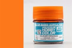 Gunze H092 10 ml. Clear Orange, Aqueous Serisi Maket Boyası