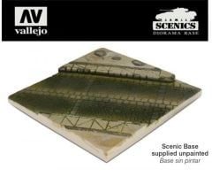 Vallejo SC001 Döşeme Taşlı Cadde Kesiti 14x14 cm., Manzara Serisi Model Aksesuarı