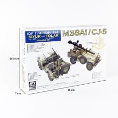 AFV Club AF35S99 1/35 IDF M38A1/CJ5 (2 models set) Tank Savarlı Jeep Demonte Plastik Maketi