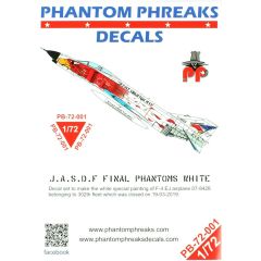 Babibi PB72001 1/72 Jasdf F4-EJ Son Samuray Beyaz Phantom, Dekal Çıkartma