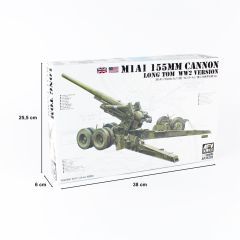 AFV Club AF35295 1/35 M1A1 155mm CANNON Long Tom (WW 2) Obüsü Demonte Plastik Maketi