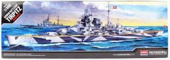 Academy 14219 1/800 Tirpitz Savaş Gemisi Demonte Plastik Maketi