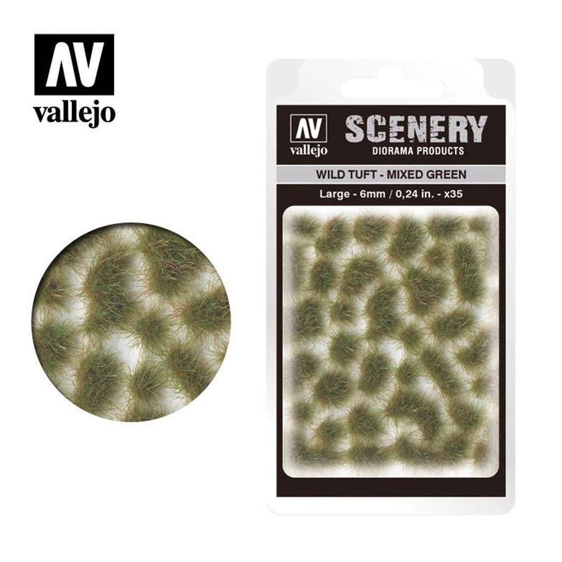 Vallejo SC416 Mixed Green, 6 mm. Hazır Çim Dokusu