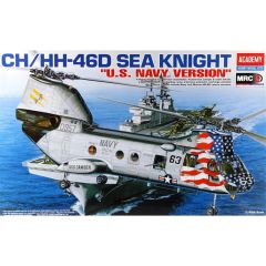 Academy 12207 1/48 CH-46D Sea Knight Helikopter Demonte Plastik Maketi